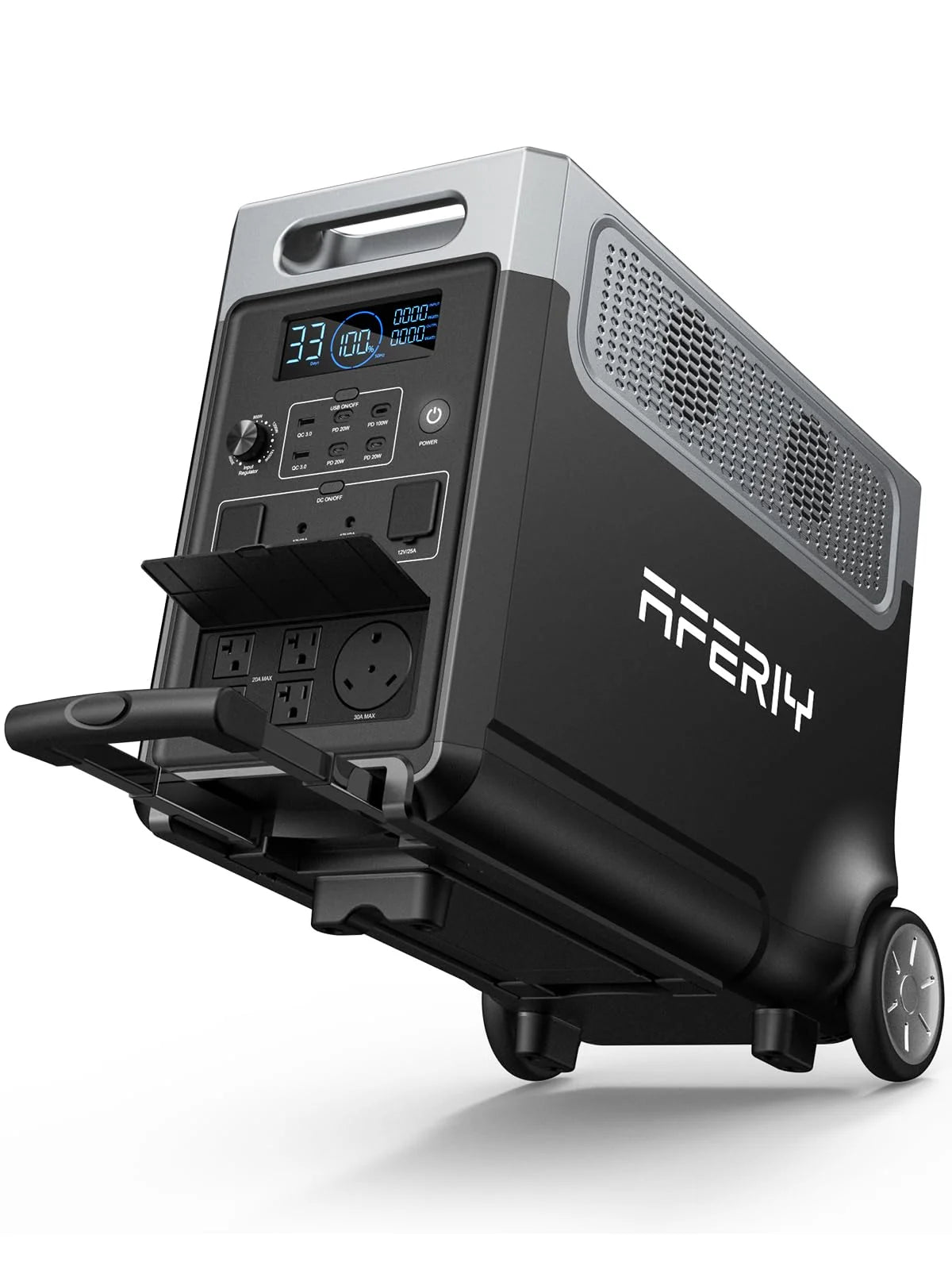 3840Wh Portable Power Station,Expandable Solar Generator to 11520Wh