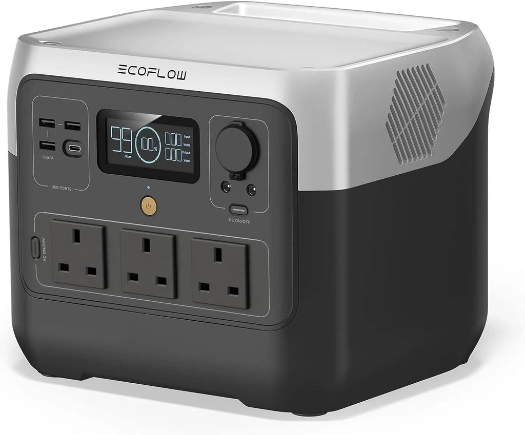 768Wh Portable Power Station 1600W Peak Solar Generator with 11 Outputs