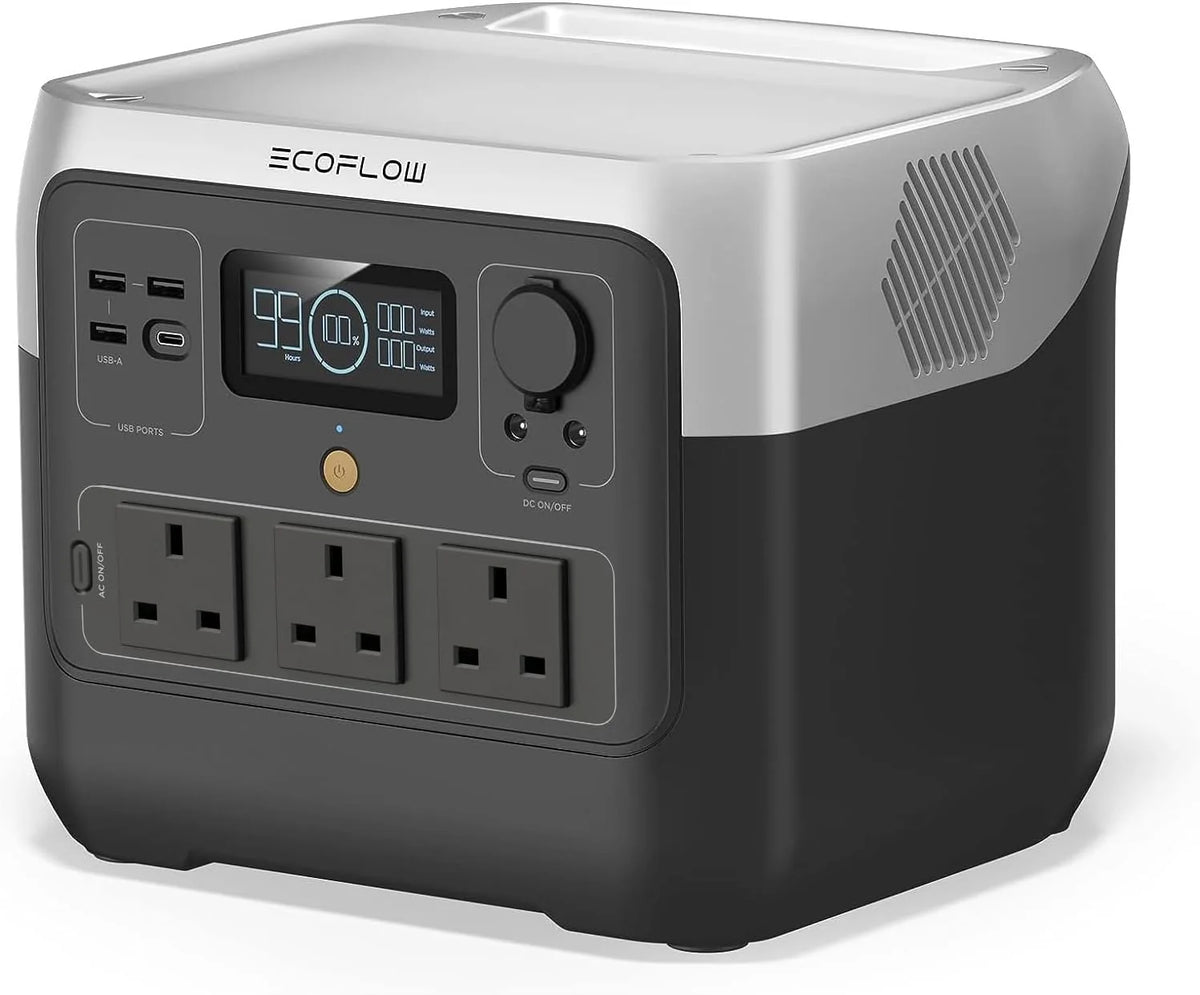 768Wh Portable Power Station 1600W Peak Solar Generator with 11 Outputs