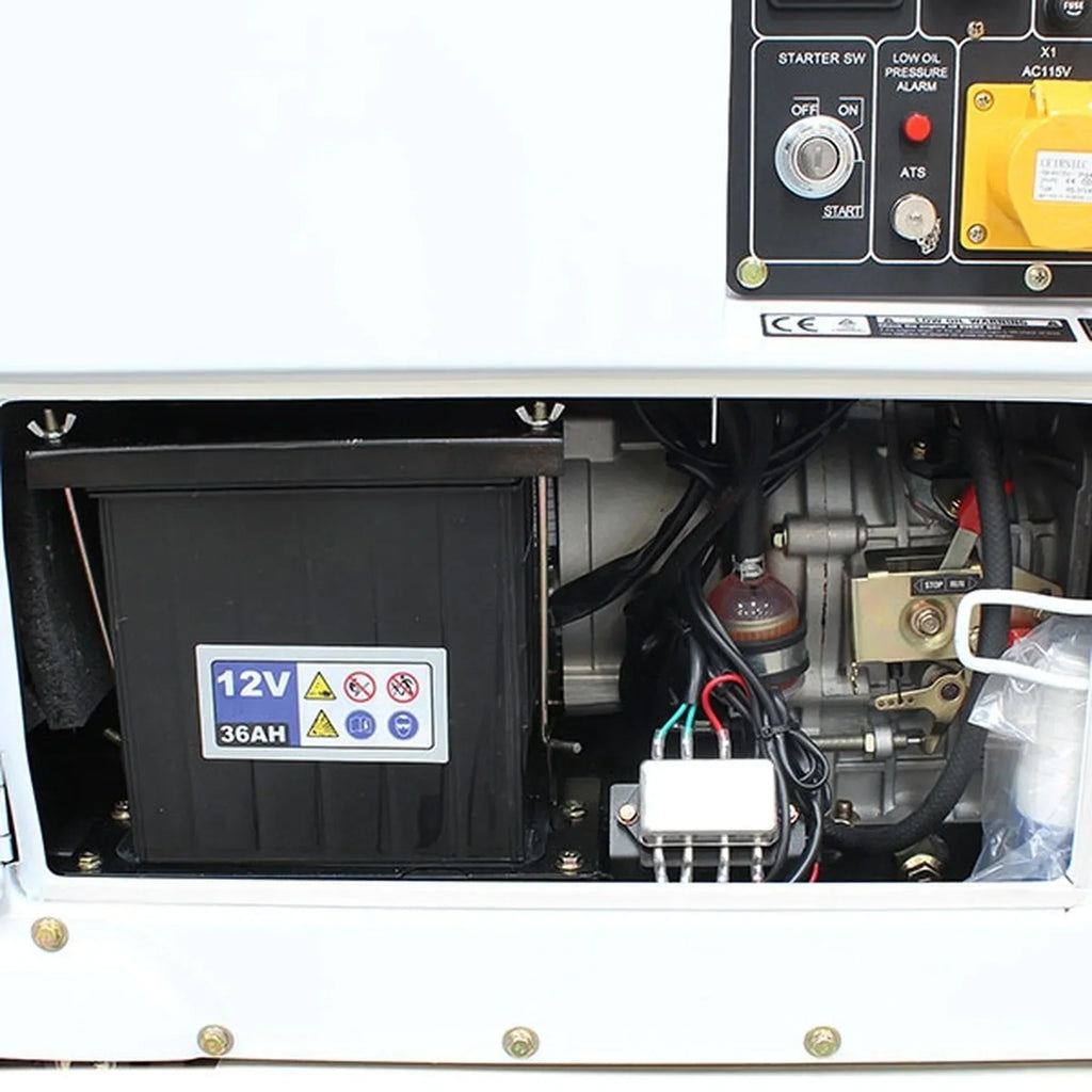 DHY6000SE 5.2kW/6.5kVA Silenced Standby Diesel Generator