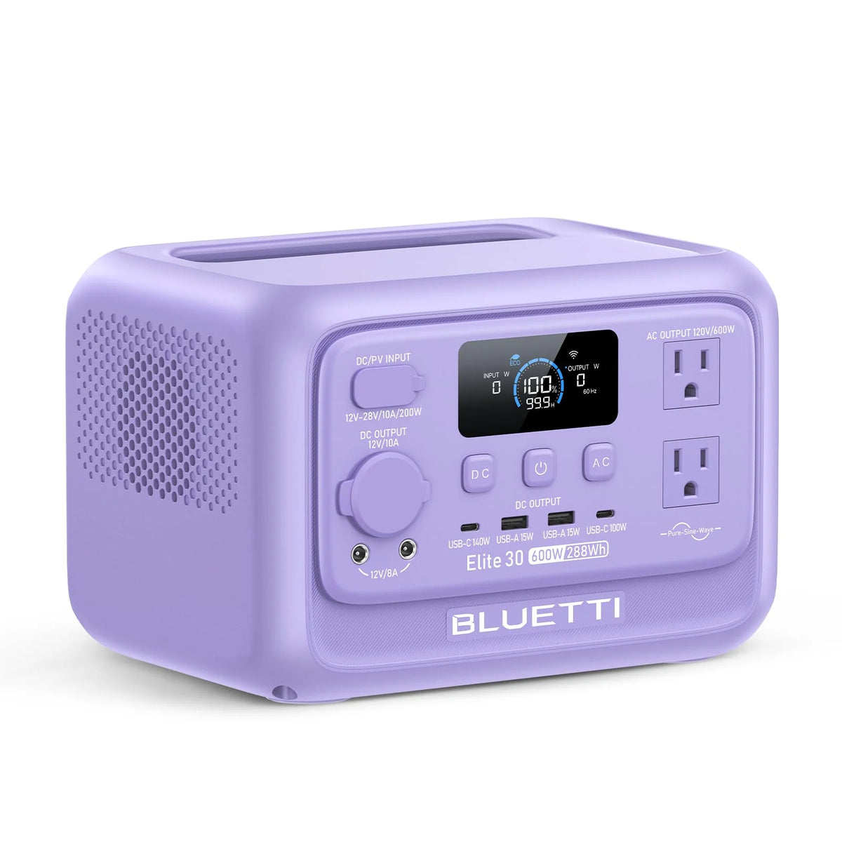 Elite 30 V2 Portable Power Station 288Wh 600W LFP Solar Generator