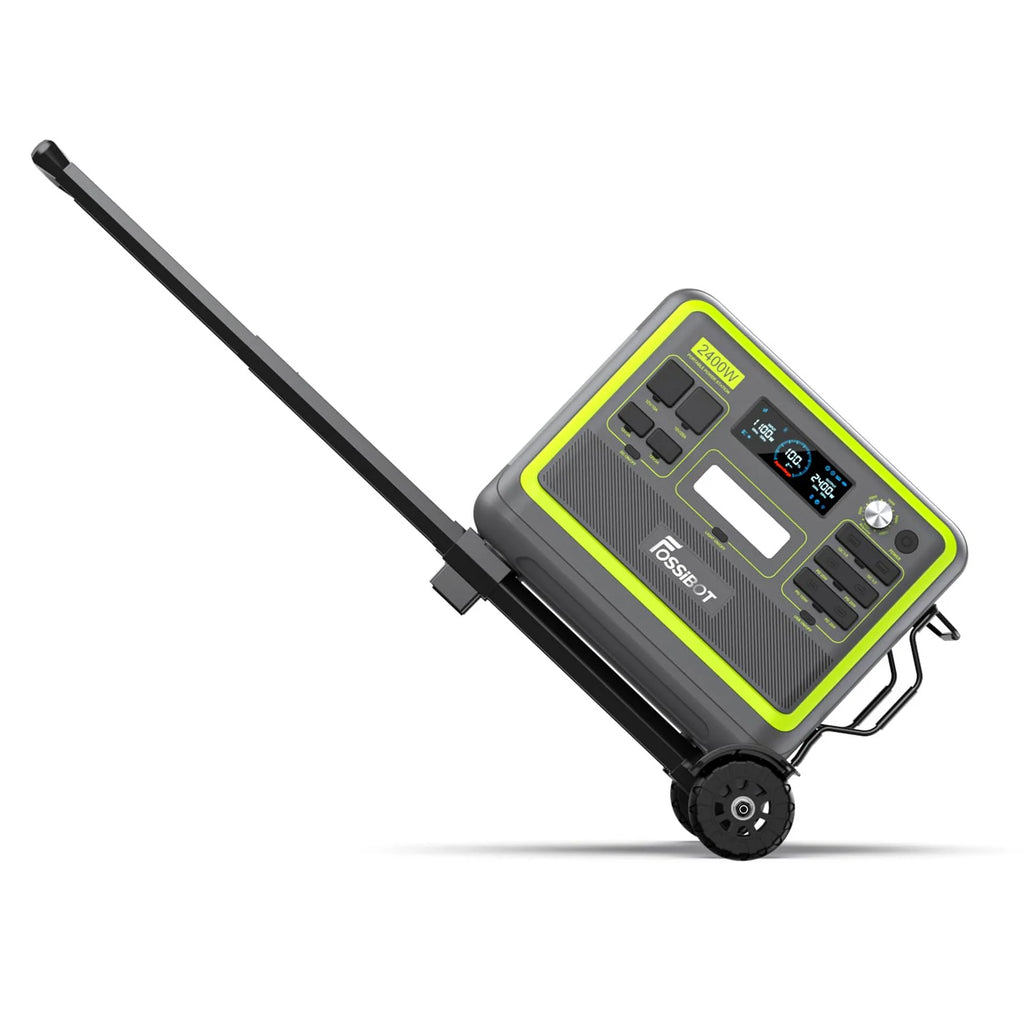 2048Wh Portable Power Station 2400W LiFePO4 Battery Solar Generator with Fast Charging