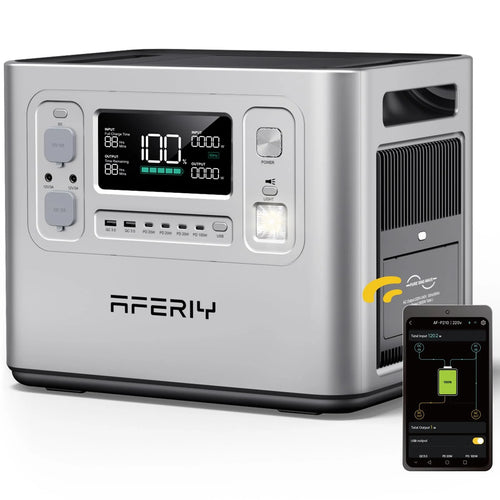 2048WH 2400W Portable Power Station - LiFePO4 Battery Solar Generator for Home Backup & Camping