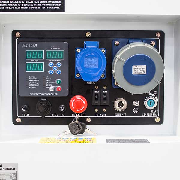 10kW/12.5kVA 230v Mains Standby Silenced Diesel Generator