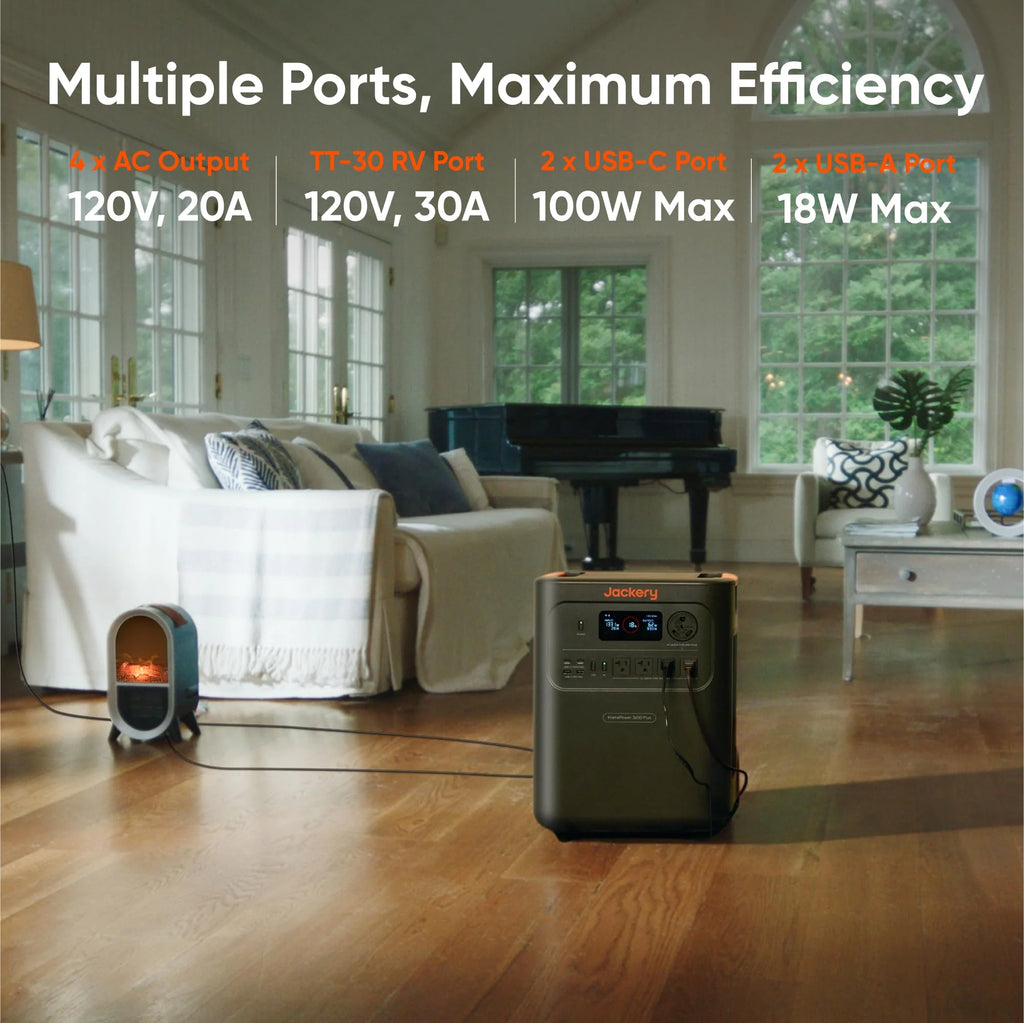 HomePower 3600 Plus Portable Power Station, 3600W AC Output, 3584Wh LFP Solar Generator