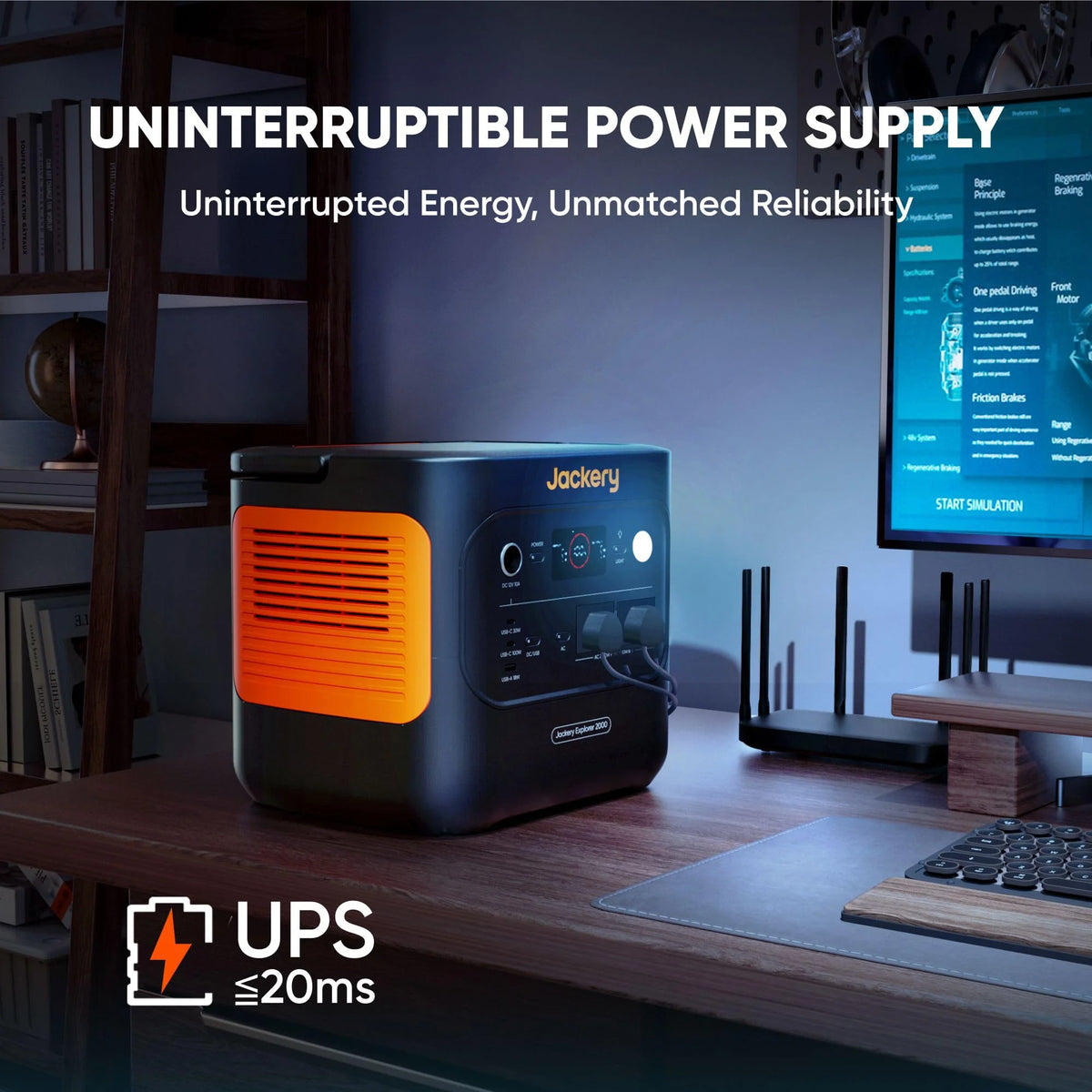 2042WH 2042W Portable Power Station - LiFePO4 Battery for Home Backup & RV