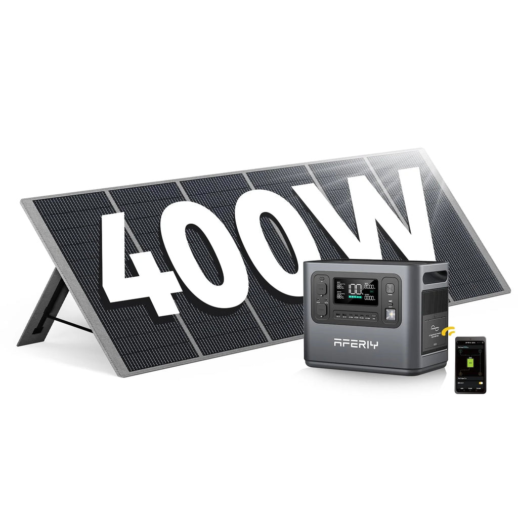 2048Wh Portable Power Station 2400W LiFePO4 Battery Solar Generator with UPS