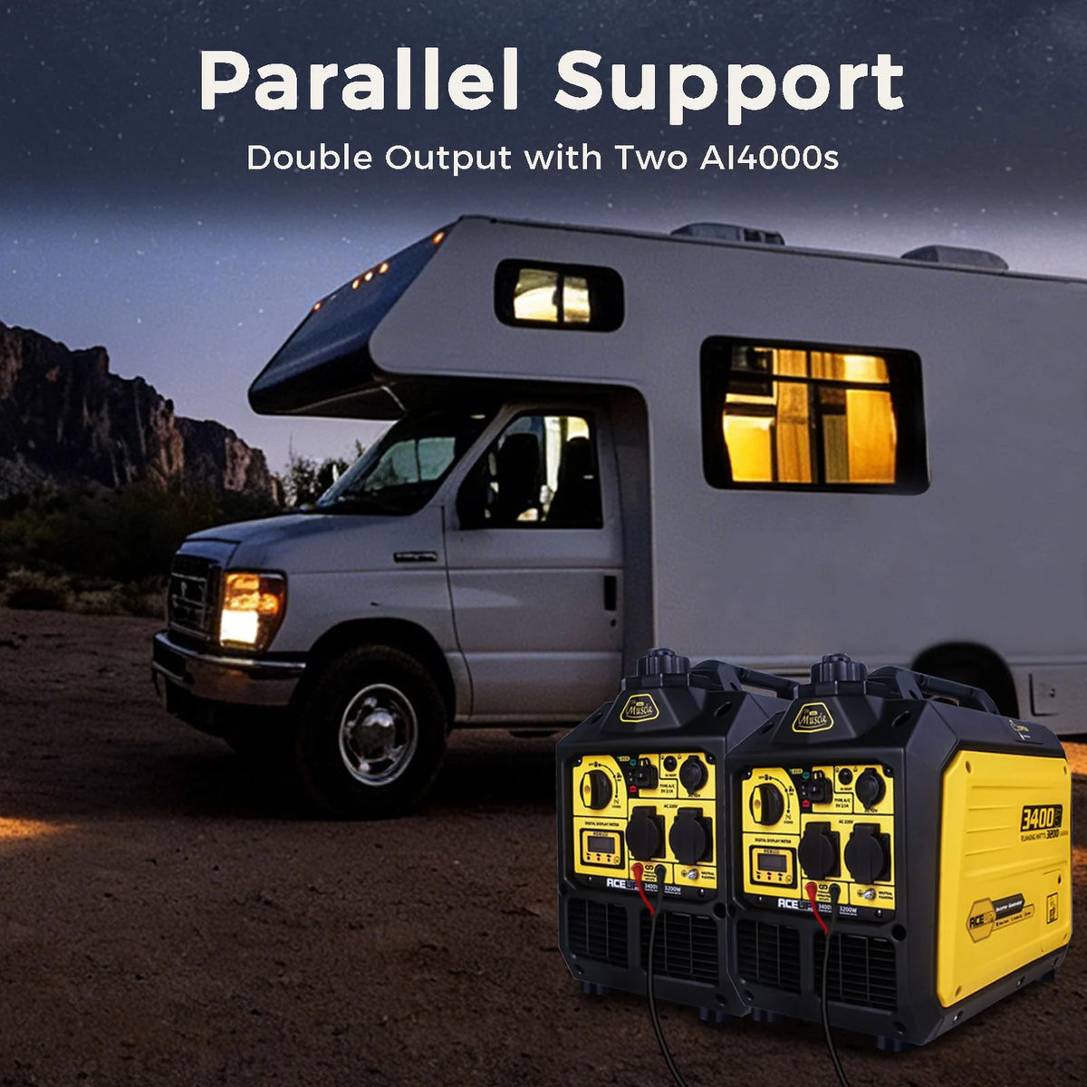 3400 W Portable Power Station for Home Backup & Camping