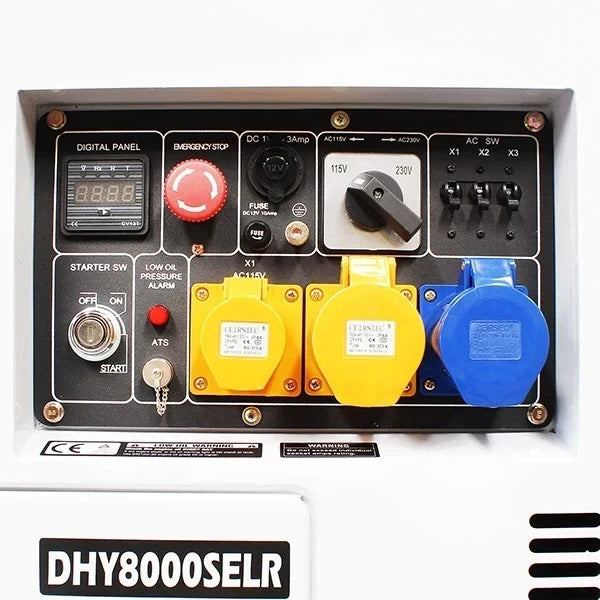 5.8kW/7.5kVA Long Run Standby Diesel Generator Single Phase