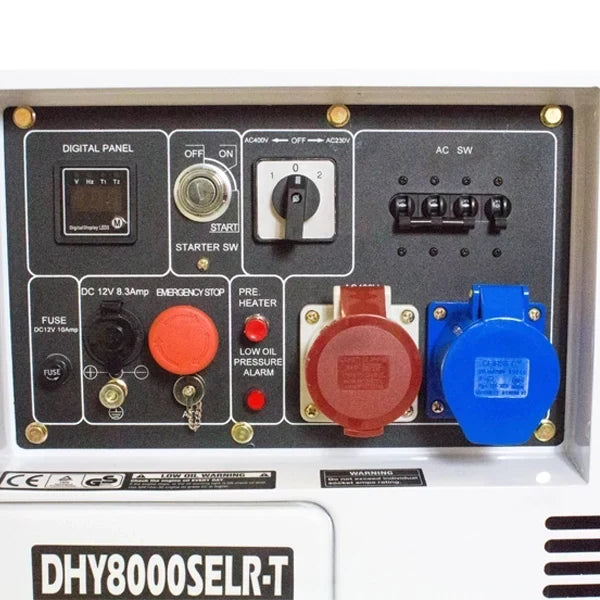5.8kW/7.5kVA Multi-Phase Silenced Long Run Standby Diesel Generator